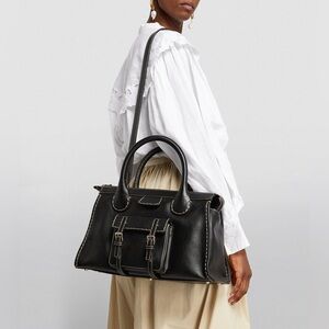 CHLOE EDITH Medium Leather Shoulder Bag